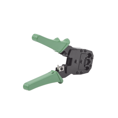 Pinzas para plegar (Ponchadoras) cables RJ11, RJ12, RJ45 telefónicos y cables de red Cat5e, Cat6, Cat6a y con Cavidades para 4, 6 y 8 conductores. - Kompletum