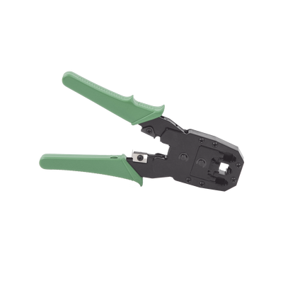 Pinzas para plegar (Ponchadoras) cables RJ11, RJ12, RJ45 telefónicos y cables de red Cat5e, Cat6, Cat6a y con Cavidades para 4, 6 y 8 conductores. - Kompletum