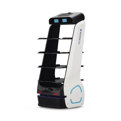 Robot Autonomo para Servicio de Meseros Ubicado por SLAM (Laser) / Mejora el Servicio al Cliente / Soporta 10 Kgs por Charola / Ideal para Restaurantes, Cafeterias, Hospitales, Salones de Eventos, Etc... - Kompletum