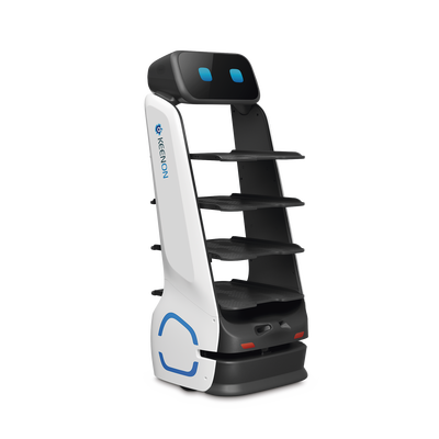 Robot Autonomo para Servicio de Meseros Ubicado por SLAM (Laser) / Mejora el Servicio al Cliente / Soporta 10 Kgs por Charola / Ideal para Restaurantes, Cafeterias, Hospitales, Salones de Eventos, Etc... - Kompletum