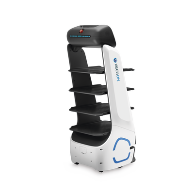 Robot Autonomo para Servicio de Meseros Ubicado por SLAM (Laser) / Mejora el Servicio al Cliente / Soporta 10 Kgs por Charola / Ideal para Restaurantes, Cafeterias, Hospitales, Salones de Eventos, Etc... - Kompletum