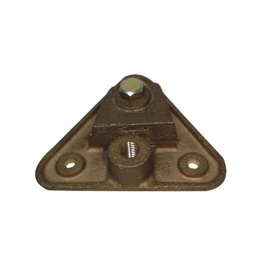 Base Triangular para Punta Pararrayo Maciza. - Kompletum