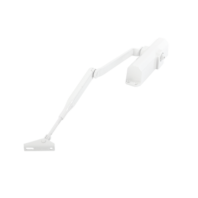 Cierrapuertas Fuerza 4/ Puertas de hasta 1100 mm de Ancho/ Color Blanco /Certificación UL - Kompletum