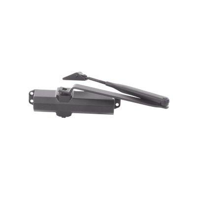 Cierrapuertas Fuerza 4/ Para puertas de hasta 1100 mm de Ancho/ Color Chocolate Oscuro /Certificación UL/ Ideal Puertas Madera - Kompletum