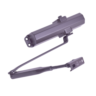 Cierrapuertas Fuerza 4/ Para puertas de hasta 1100 mm de Ancho/ Color Chocolate Oscuro /Certificación UL/ Ideal Puertas Madera - Kompletum