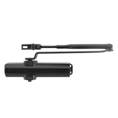 Cierrapuertas Fuerza 4/ Para puertas de hasta 1100 mm de Ancho/ Color Negro /Certificación UL - Kompletum