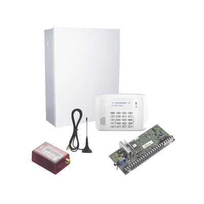 KIT de Panel de Alarma Hibrido/Teclado 6162RF Y Comunicador MN01LTEM - 2 años de servicio incluidos - Kompletum