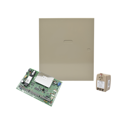 Panel de Alarma Híbrido Cableado convencional, Inalambrico y Vplex para 86 zonas - Kompletum