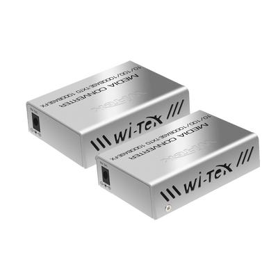 Convertidor de medios / Hasta 25 Km / 1 puerto SC/UPC 1000Mbps / 1 puerto RJ45 1000Mbps / WL: Tx 1310nm - Rx 1550nm / incluye 2 piezas A y B - Kompletum