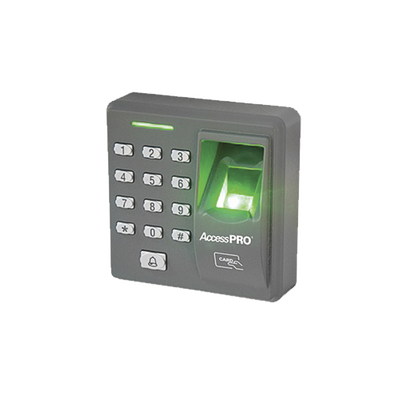 Lector de huella y proximidad con teclado autónomo, 500 huellas/500 tarjetas/8 passwords - Kompletum