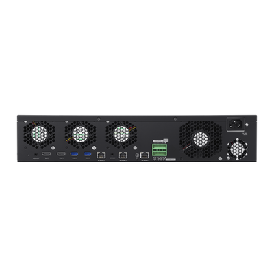 NVR 32 Megapixel (8K) / 32 Canales IP / Soporta 8 Discos Duros / H.265 & Wisestream / Wisenet P2P / ONVIF / Compatible con Cámaras IA / Salida HDMI en 4K / Soporta RAID 5/6 - Kompletum
