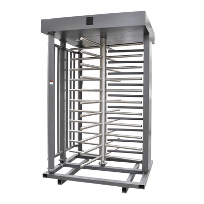 Torniquete Sencillo / Cuerpo Completo / Interior/Exterior / 100% Acero con Pintura Gris / EJE CENTRAL de Acero Inoxidable /Acabado de Lujo / Alto Tráfico - Kompletum