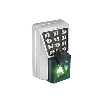 (ZK MA500)Lector IP de Huella y Proximidad con Teclado Antivandálico para Exterior / Administración con software o de manera autónoma (directo en el teclado) / Relevador para chapa - Kompletum