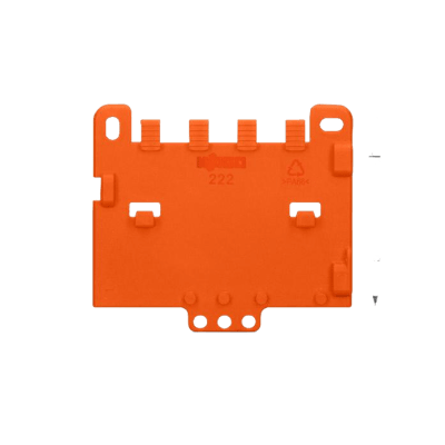 Placa de Retención para Soporte de Montaje / Series 221 o 222 / Ajuste DIN-35 / Datos Mecánicos y Materiales Incluidos - Kompletum