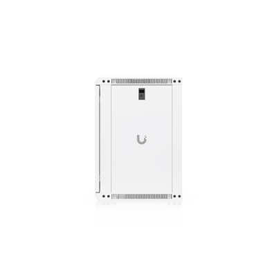 UACC Rack Cabinet 12U (550x 450 mm) - Gabinete Cerrado para Montaje en Pared con Puerta Frontal Perforada, Totalmente Ensamblado con Ventiladores Integrados y Paneles Removibles - Kompletum