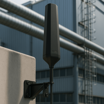 Antena Hexagonal Exterior HEX 360 / 617-894 MHz 6.0 dBi / 1000-1710 MHz 7.5 dBi / 1710-2200 MHz 7.0 dBi / Omnidireccional / Compatible Todas Operadoras Norteamericanas / Material ASA IP67 / VSWR <2.5:1 / Potencia Máxima 10W / Incluye Montaje de - Kompletum