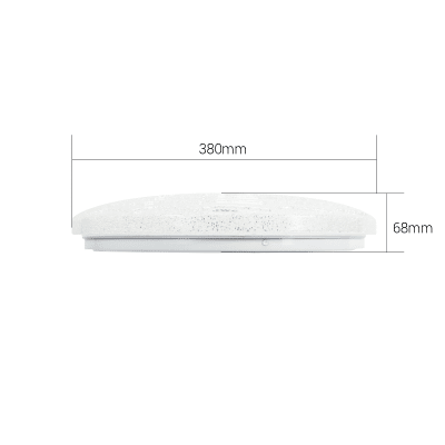 Lámpara de Techo LED / 40W / 3000 Lúmenes / 3 Temperaturas de Color (2700K-6500K) / IP20 Interior / Vida Útil 50,000 Horas / Material Aluminio y PC / Base Sobreponer - Kompletum