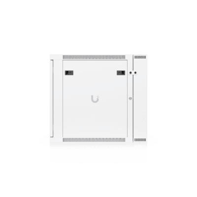 UACC Rack Cabinet 12U (600 x 703 mm) - Gabinete Cerrado para Montaje en Pared con Puerta Frontal Perforada, Puerta Trasera Abatible (Swing-Out) y Paneles Laterales Removibles con Llave - Kompletum