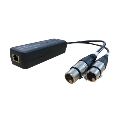 Extensor de Audio Dante® | 2CH XLR Input Adapter | Entrada XLR Balanceada/No Balanceada 2 Canales | Salida Digital Dante® 2CH | Latencia Configurable 1, 2 o 5 ms | Ancho de Banda 100M | Compatible con HDMI 1.4 | Protección ESD IEC 61000-4-2 - Kompletum