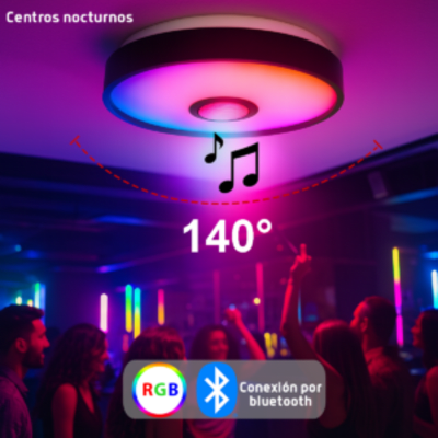Luminario LED JLAR-3003 / 30W / 2400 Lúmenes / Bluetooth Control App / Voltaje 85-265V / Temperatura 6500K Fría / Garantía 3 Años - Kompletum