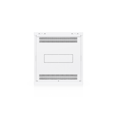 UACC Rack Cabinet 12U (598 x 600 mm) - Gabinete Cerrado para Montaje en Pared con Puerta Frontal Perforada, Totalmente Ensamblado con Ventiladores Integrados y Paneles Removibles - Kompletum