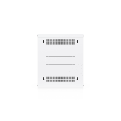 UACC Rack Cabinet 12U (550 x 450 mm) - Gabinete Cerrado para Montaje en Pared con Puerta de Vidrio Templado, Totalmente Ensamblado con Ventiladores Integrados y Paneles Removibles - Kompletum