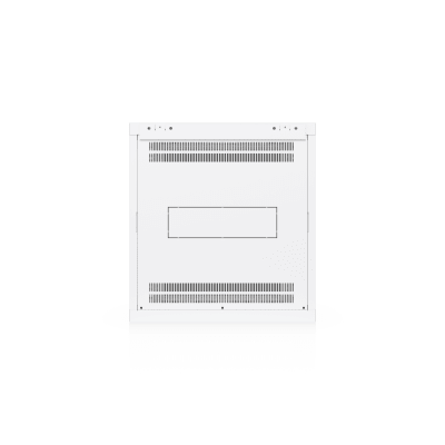 UACC Rack Cabinet 12U (598 x 600 mm) - Gabinete Cerrado para Montaje en Pared con Puerta Frontal de Vidrio Templado, Totalmente Ensamblado con Ventiladores Integrados y Paneles Removibles - Kompletum