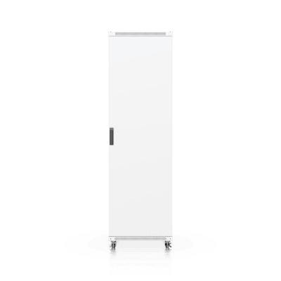 UACC Rack Cabinet 42U (600 × 1000 mm) – Gabinete de Piso Totalmente Ensamblado con Ventiladores Integrados, Paneles Removibles, Ruedas con Seguro y Puerta Frontal de Vidrio Templado - Kompletum