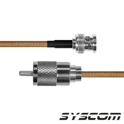 (1 pza) Jumper con cable RG142, conectores BNC Macho/UHF (PL-259) Macho. EPCOM INDUSTRIAL