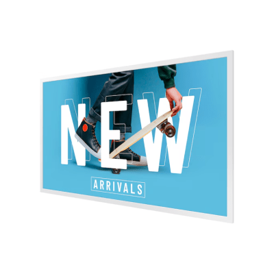 E-PAPER para publicidad digital, bateria incluida, hasta 6 colores uso 24/7, VESA 200x200 - Kompletum