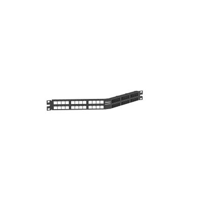 Panel de Parcheo Modular Keystone (Sin Conectores), Angulado, de 48 Puertos, 1UR - Kompletum