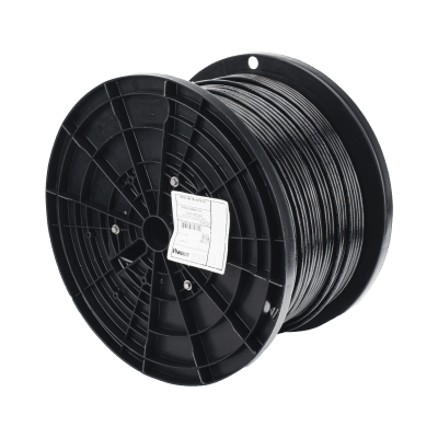 Bobina de Cable UTP de 4 Pares OSP (Planta Externa), Cat6 de Rango Extendido, 22 AWG, Color Negro, 305 m. - Kompletum