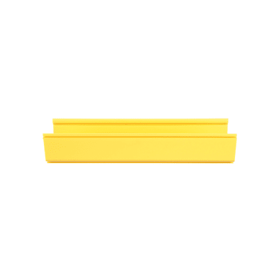 Canaleta FiberRunner™ 6X4, de PVC Rígido, Color Amarillo, 3 m de Largo - Kompletum