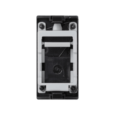 Medio Módulo Color Grafito con 1 Espacio para Jack Keystone con Guardapolvo para las cajas de escritorio Ofiblock y Teleblock / (K76/14) - Kompletum