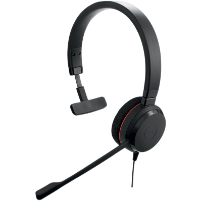 Jabra Evolve 20 Mono con Conexión USB C/A, Micrófono con Cancelación de Ruido de Ultima Generación, Configuración Plug and Play, Certificación Microsoft Teams (4993-823-169) - Kompletum