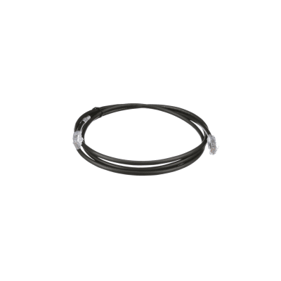 Cable de Parcheo UTP, Cat6A, 24 AWG, CM, Color Negro, 50 ft - Kompletum