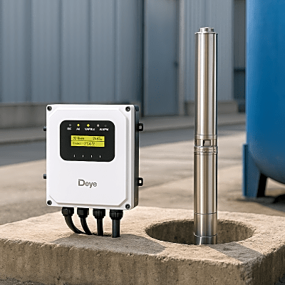 Bomba Solar Sumergible 3000W / Controlador Solar  AC/DC 136-264VAC /108-403VCD - Kompletum