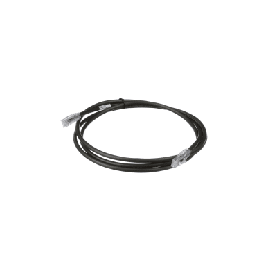 Cable de Parcheo UTP, Cat6A, 24 AWG, CM, Color Negro, 35 ft - Kompletum