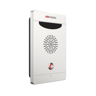 Estación de Alarma de Pánico / Audio Bidireccional / Altavoz 3W Integrado / Micrófono Omnidireccional / 2 Entradas y 2 Salidas de Alarma / IP65 IK08 / Montaje Pared y Empotrado / Exterior Aluminio - Kompletum