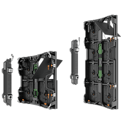 Gabinete LED para Videowall de Renta / Pitch 2.9 V2 / LED Negro / Resolución 168 X 168 / Tamaño 500 x 500 mm / Uso en Exterior - Kompletum