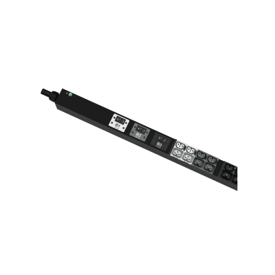 PDU G6 Monitoreable y Switchable (MS) para Distribución de Energía, Enchufe de Entrada NEMA L21-30P, Con 24 Salidas C13/C15 y 24 C13/C15/C19/C21, de Instalación Vertical, 208 Vca, 30 Amp - Kompletum