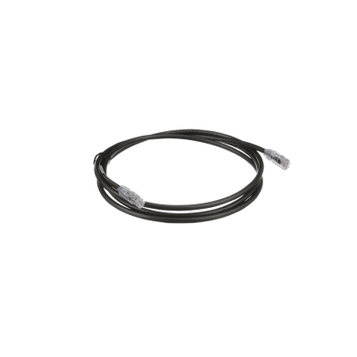 Cable de Parcheo UTP, Cat6A, 24 AWG, CM, Color Negro, 35 ft - Kompletum