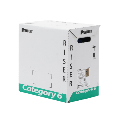 Bobina de Cable UTP, Categoría 6 de Alto Rendimiento (+350 MHz),  23 AWG, PVC (CMR, Riser), Bobina de 305 m, Color Azul - Kompletum