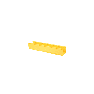 Canaleta FiberRunner™ 4X4, de PVC Rígido, Color Amarillo, 3 m de Largo - Kompletum