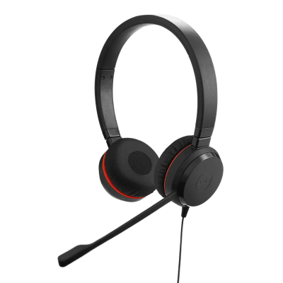 Jabra Evolve 20 DUO con conexión USB C/A, Micrófono con Cancelación de Ruido de Ultima Generación, Configuración Plug and Play (4999-829-269) - Kompletum