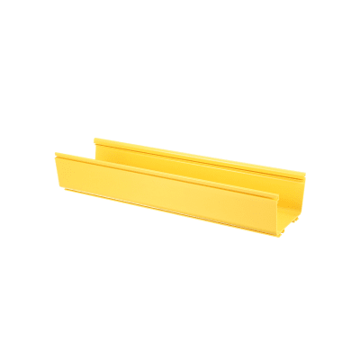 Canaleta FiberRunner™ 6X4, de PVC Rígido, Color Amarillo, 3 m de Largo - Kompletum
