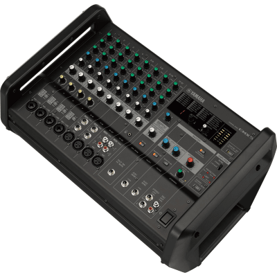 Mezcladora de Audio Amplificada | 12 Canales | Amplificador de Alta Eficiencia 2x630W | Efectos Integrados | 4/8 Ohms - Kompletum