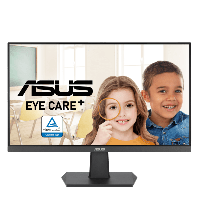 Monitor LED LCD ASUS VA27EHF / 27 Pulgadas / Resolución Full HD 1920x1080 / Relación de Aspecto 16:9 / Frecuencia de Refresco 100 Hz / Clase de Eficiencia Energética E / Garantía de 7 Años - Kompletum