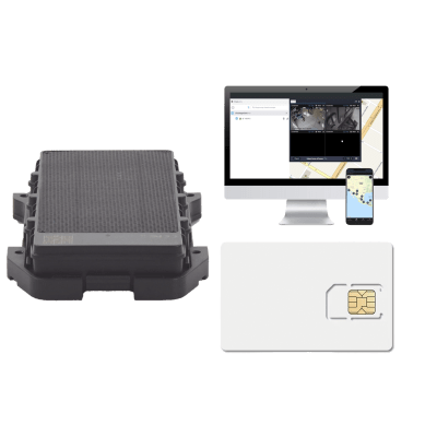 KIT Localizador 4G con carga solar / Semiautónomo / Rastreo de contenedores / Cajas de tráiler / Alarma de sabotaje audible / Incluye Licencia vitalicia EPCOMGPSCODE y SIM de datos SIM500MB2Y - Kompletum