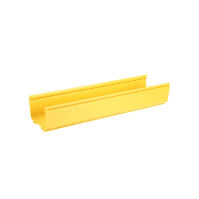 Canaleta FiberRunner™ 6X4, de PVC Rígido, Color Amarillo, 3 m de Largo - Kompletum